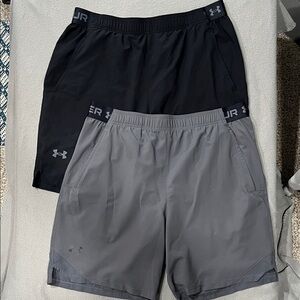 Under Armour Men’s Athletic Shorts in Black and Gray
